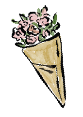 icone de bouquet dessiné à la main 